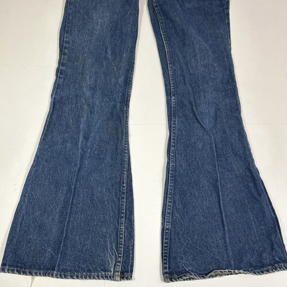 Vintage 1970s Levi’s 684 0217 Orange Tab Bell Bottom Jeans Sz 29 Waist 33 Length - Picture 5 of 11